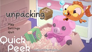 Quick Peek - unpacking - One box/memory at a time. Quick Peek! screenshot 5