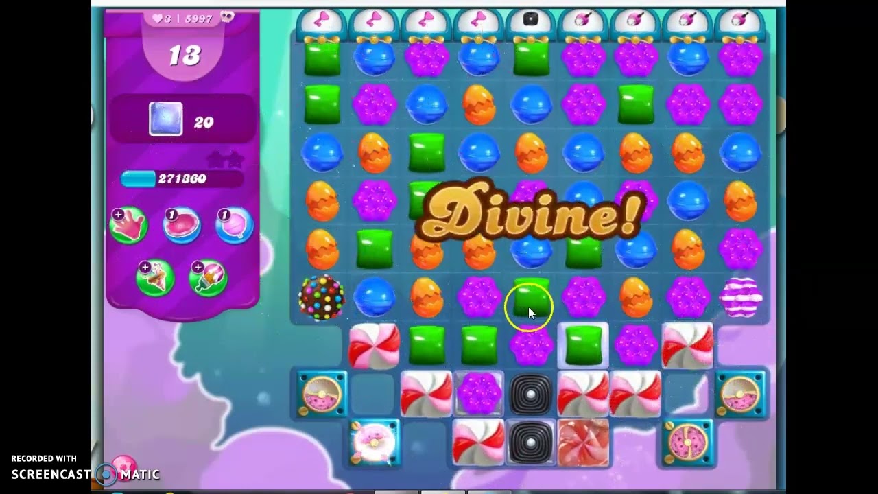 Candy Crush Saga Level 5997 1 Boosters