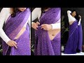 How to wear pleated saree & look slim ||Amazon Saree Look You Must Grab |Saree draping @AmazonInOfficial
