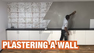 How to plaster a wall (TIME LAPSE)