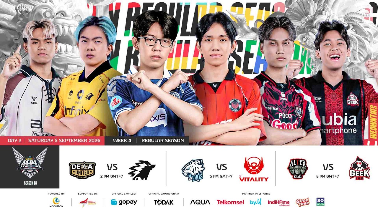 🔴 LIVE | MPL ID S18 | Week 4 Day 2 | English
