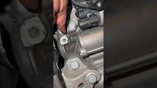 2019 Volkswagen Jetta transmission fluid. Caution!! That plastic plug has wires attached.￼