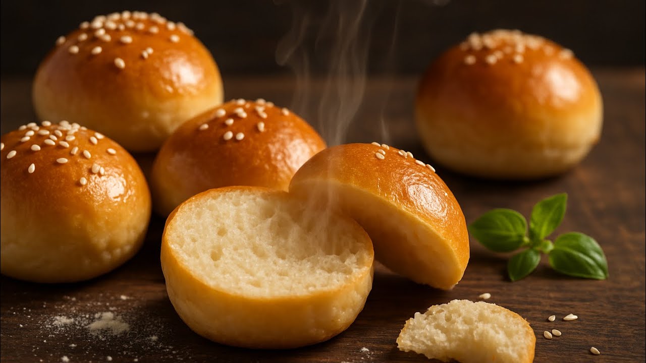 Рецепт мини-булочек для бургеров — мягкие, свежие и простые😍