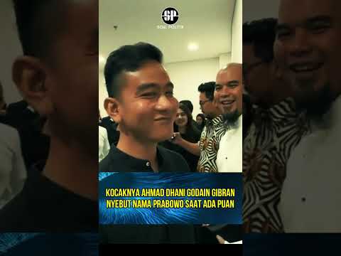 #shorts Kocaknya Dhani Godain Gibran Nyebut Prabowo Saat Ada Puan #ahmaddhani #gibran #dewa19 #solo