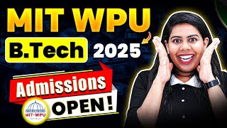 MIT WPU BTech Admissions 2025 | Eligibility, Application Process, Fees #BTech #MITWPU #JEEMains #Eng