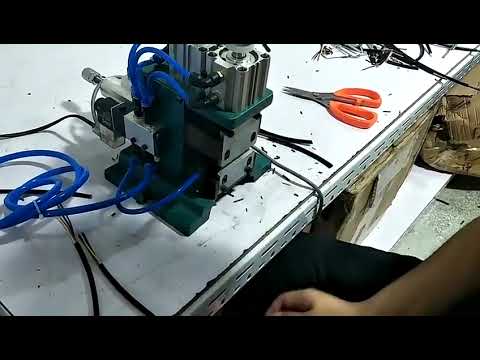 Manual Pneumatic Cable Stripping and Twisting Machine Tool