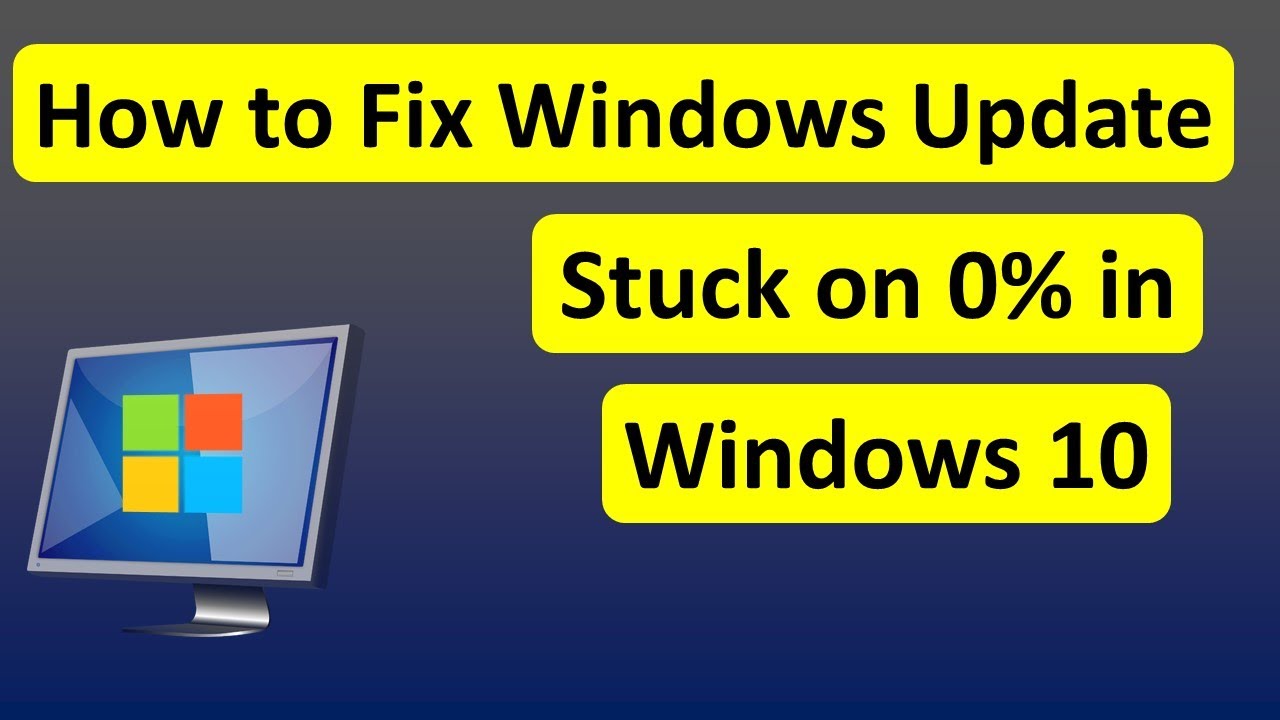 How to Fix Windows Update Stuck on 0% in Windows 10 - YouTube