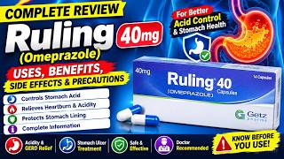 Ruling 40mg Capsule | Omeprazole Uses, Benefits, Side Effects & Precautions