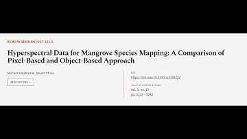 Hyperspectral Data for Mangrove Species Mapping: A Comparison of Pixel-Based and Obje... | RTCL.TV