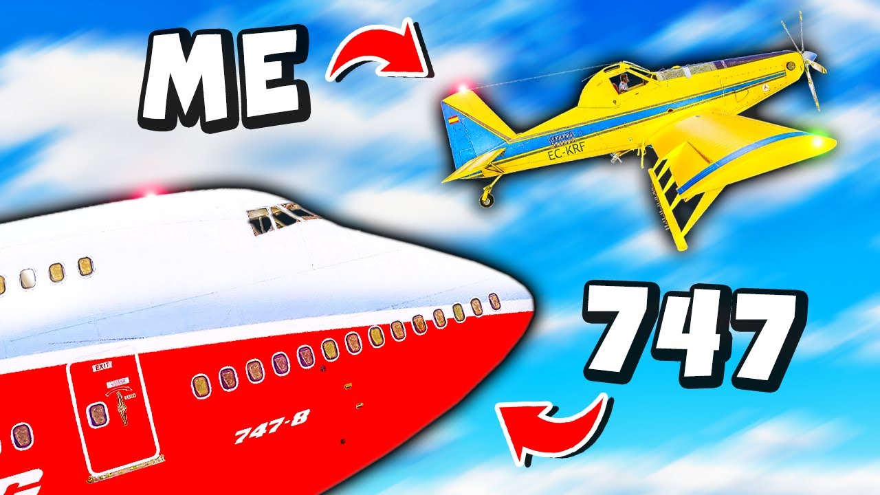 Crop Duster vs 747 in GTA 5!
