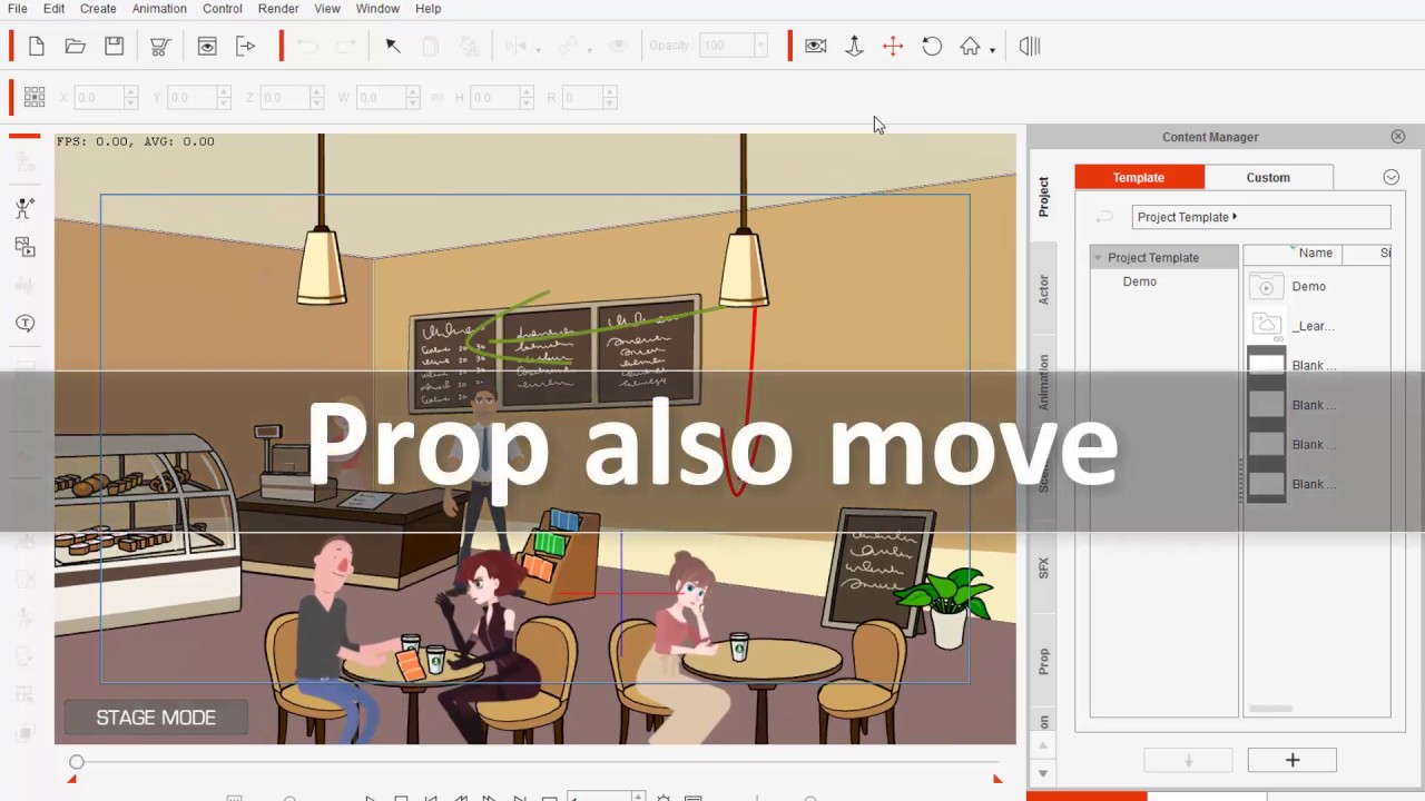 Camera movement the long and short distance in cartoon animator 4 - YouTube