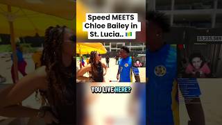 Speed MEETS Chloe Bailey in St. Lucia.. 🔥 #ishowspeed #stlucia #enxrgy #fypシ