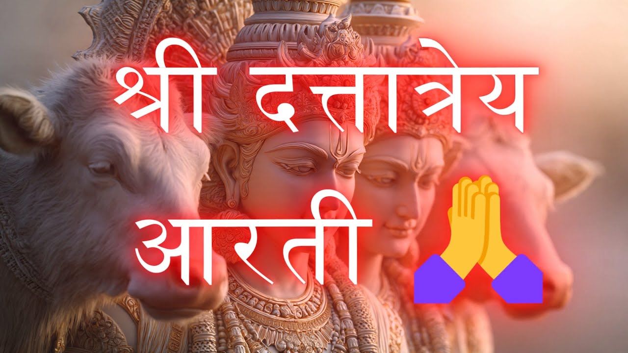 श्री दत्तात्रेय आरती | Dattatreya Aarti Full | Guru Datta Trimurti Aarti | Bhakti Utsav 🙏🌼