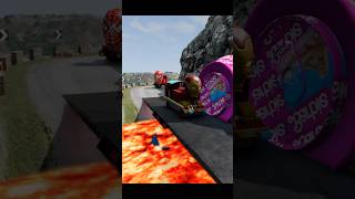 Supermario & Sprunktolet & Mcqueen & Huggy & Ironman & Siderman Vs Bollard In Beamng.drive