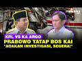 Jenguk Korban KRL Vs KA Argo Bromo, Prabowo Tatap Bos KAI: Adakan Investigasi, Segera!