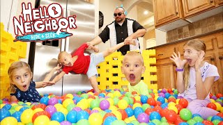 Surprising Neighbor With Ball Pit Kitchen For His Happy Birthday Wish!