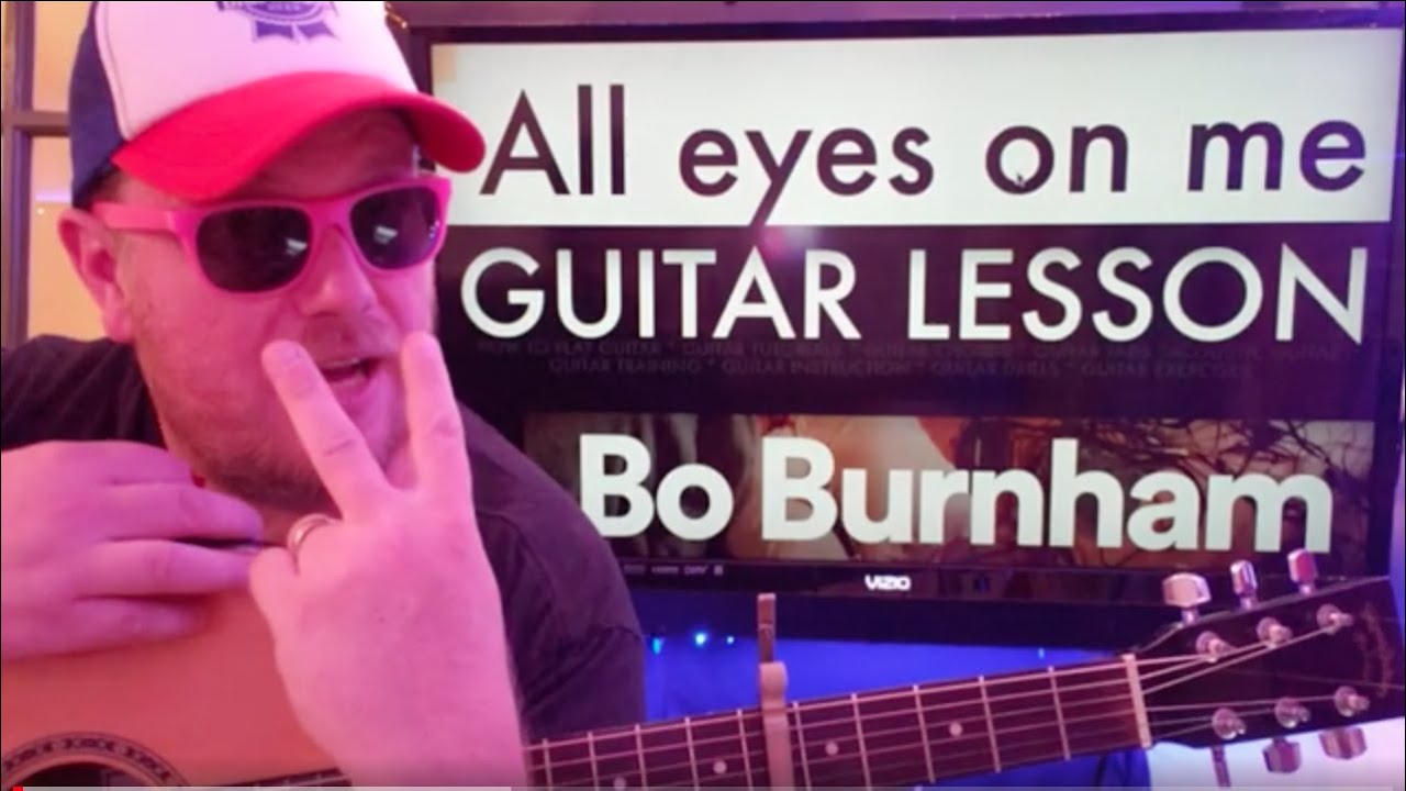 How To Play All Eyes On Me guitar Bo Burnham // easy guitar tutorial beginner lesson easy chords