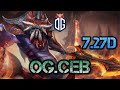 OG. CEB DOMINA TODO EL GAME CON SLARDAR DOTA 2 7.27D