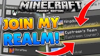 JOIN MY MCPE REALM!! Eystreem's Minecraft PE Subscriber Realm!