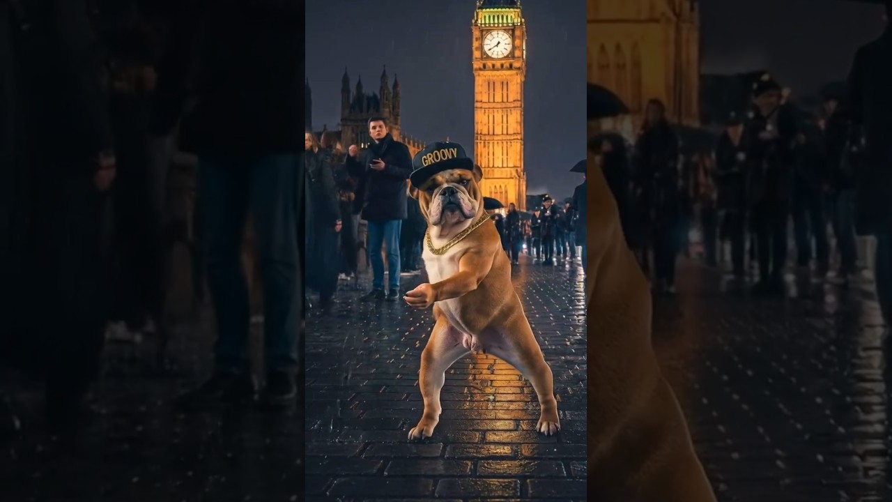 This Bulldog has the best moves in London! 🇬🇧🕺🐶🔥 | Groovy Paws 