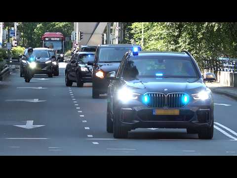 Exiled Crown Prince of Iran REZA PAHLAVI visits Dutch parliament - HEAVY SECURITY & protests!