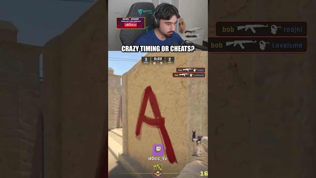 CRAZY TIMING OR CHEATER? #cs2 #csgo #counterstrike2
