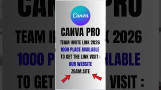 Claim Your Spot: Canva Pro Team Invite Link #designer  #CanvaTutorial #ProDesigner