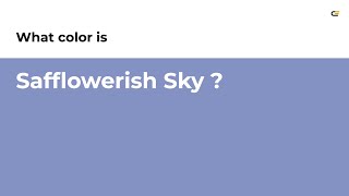 Safflowerish Sky color #8491c3 hex color - Blue color - Warm color 8491c3