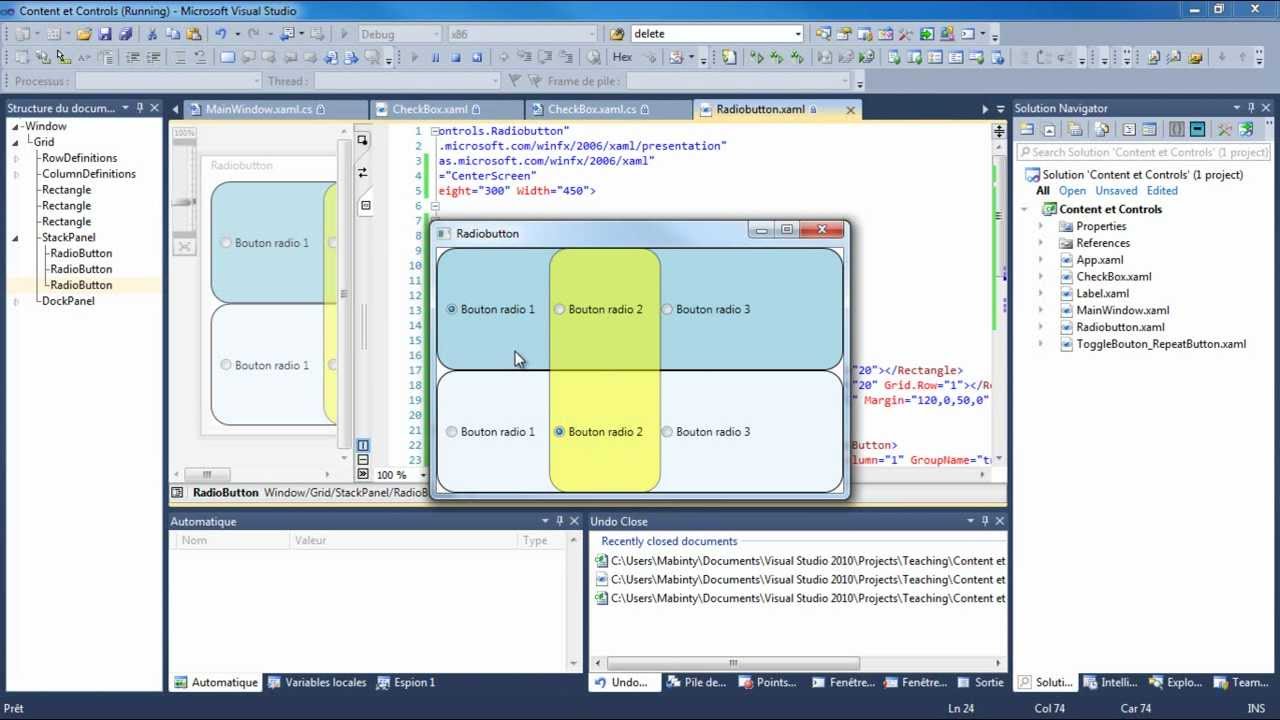 Wpf | Naby | 4 | RadioButton | Chap. 4/6 - YouTube