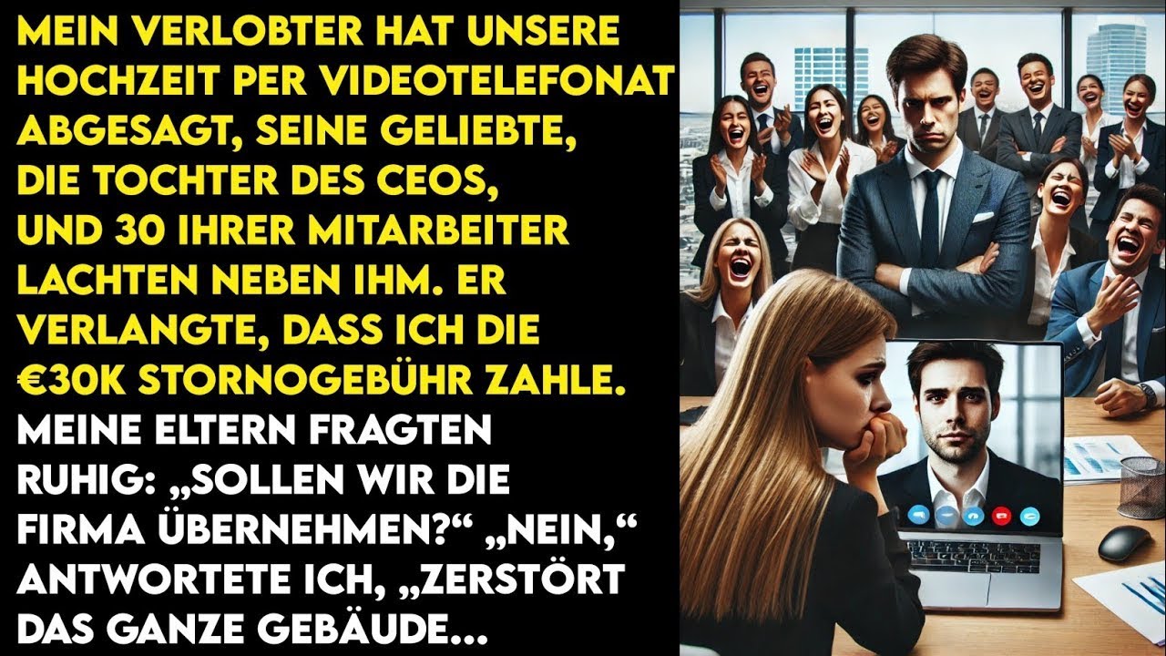 Mein Verlobter sagte die Hochzeit per Videoanruf ab, lachend mit seiner Geliebten  „Zahl €30K,