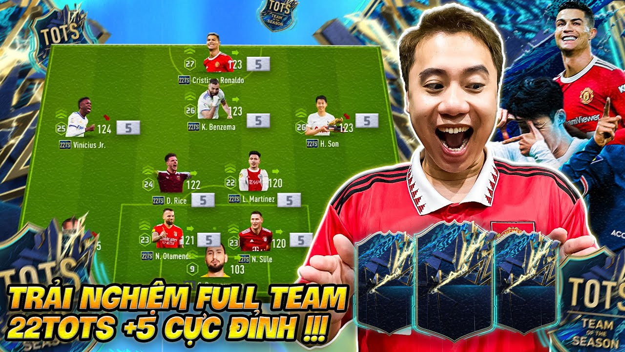 Vodka Quang | Lần đầu cầm Team FULL 22TOTS +5 bất ngờ lớn vớn Son Heung Min và Ronaldo