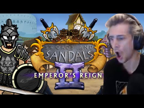 XQc Plays Swords And Sandals 2 (with Chat)