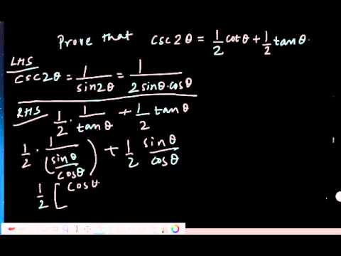 Advanced Trigonometric Identities -  Double Angles