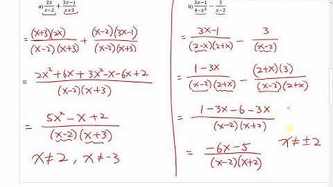 PC 11 6.4 - Add & Subtract Rational Expressions II