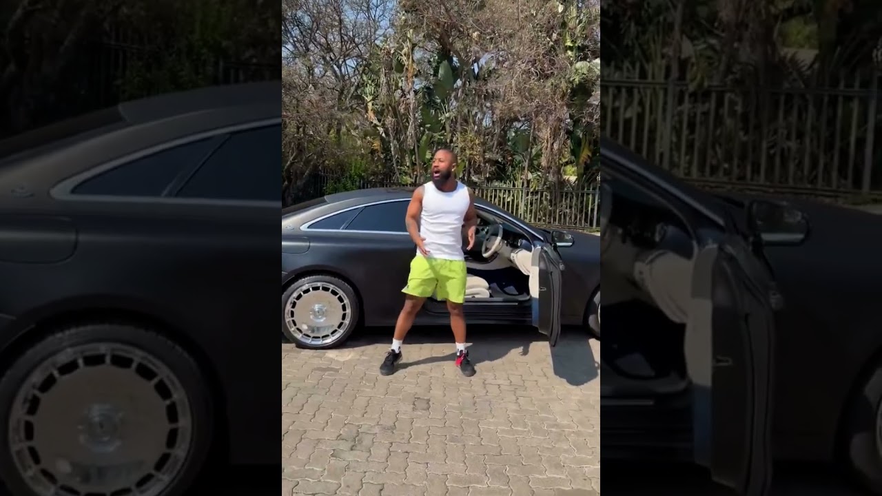 Millionaire flexing his Mercedes