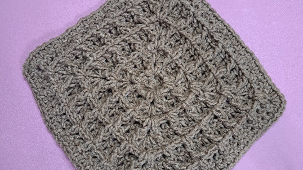 Crochet waffle pattern             الگوی قلاببافی وافلی