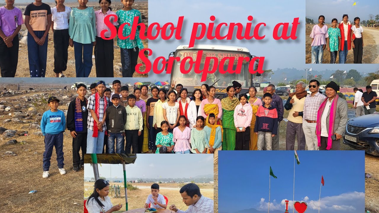 School picnic 🧺 Students teachers and cooks