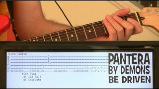 Pantera By Demons Be Driven Guitar Chords Lesson \u0026 Tab Tutorial \u0026 Solo