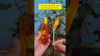 LOreal Paris Extraordinary Oil fire test 😱🤯 #amazonfinds #haircare #amazonbeauty #shortvideo