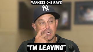 Aaron Boone is LEAVING the Yankees - Post Game Interview - Yankees 0-3 Rays