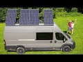 Installing 1000w Solar Panel Lift for Off Grid Campervan / Van Build #18