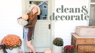 Deep cleaning and fall decorating