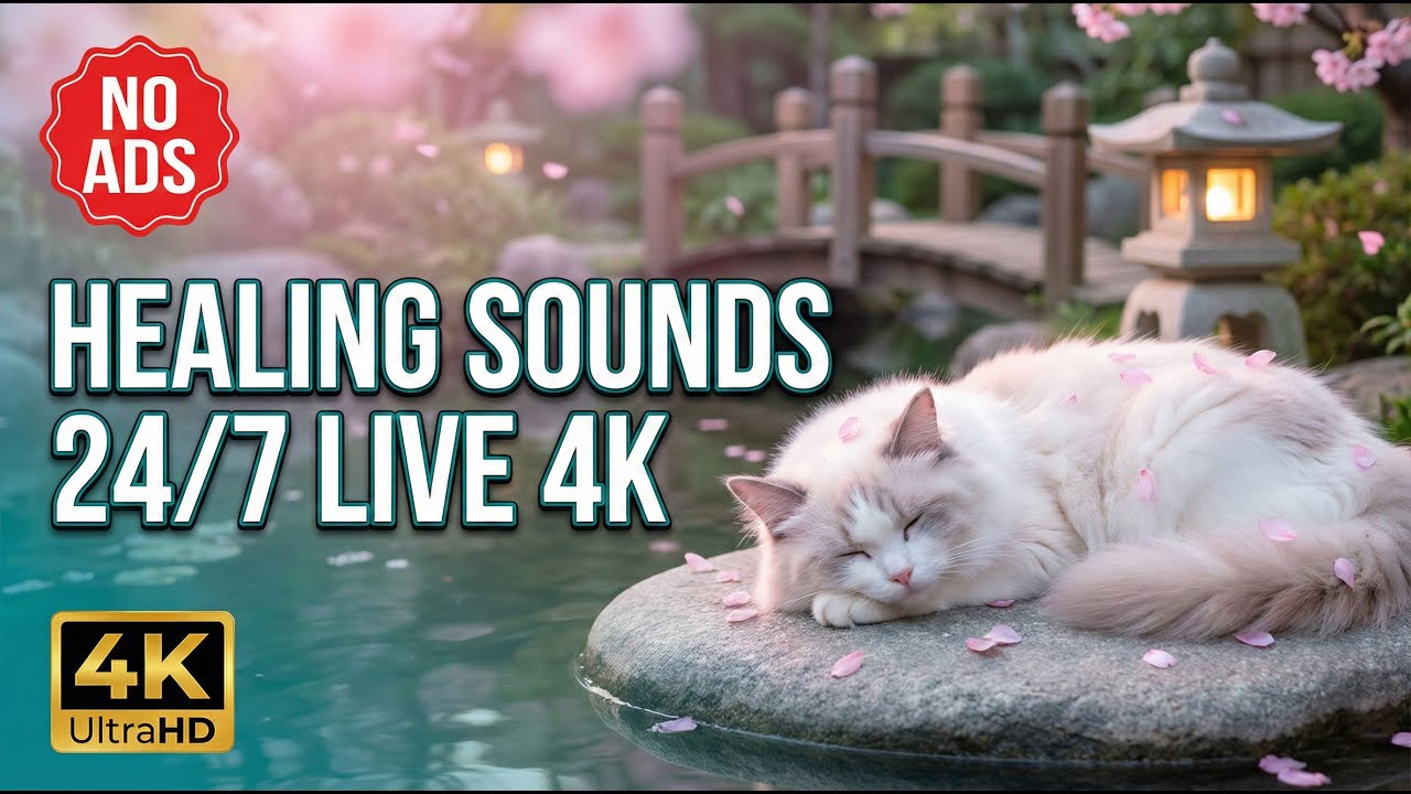 24/7 Healing Sounds for Cats 🐈 Peaceful Tunes for Naps, Healing, and Deep Rest 💖 Best MusicAsk AI