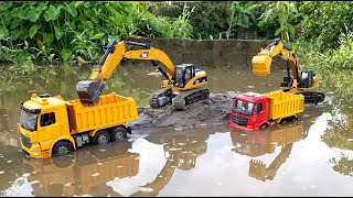 Máy Xúc Cát Lên Xe Ô Tô, Xe Tải, Ô Tô Cần Cẩu, Xe Container, Dump Truck, Backhoe Excavator