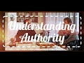 Understanding Authority