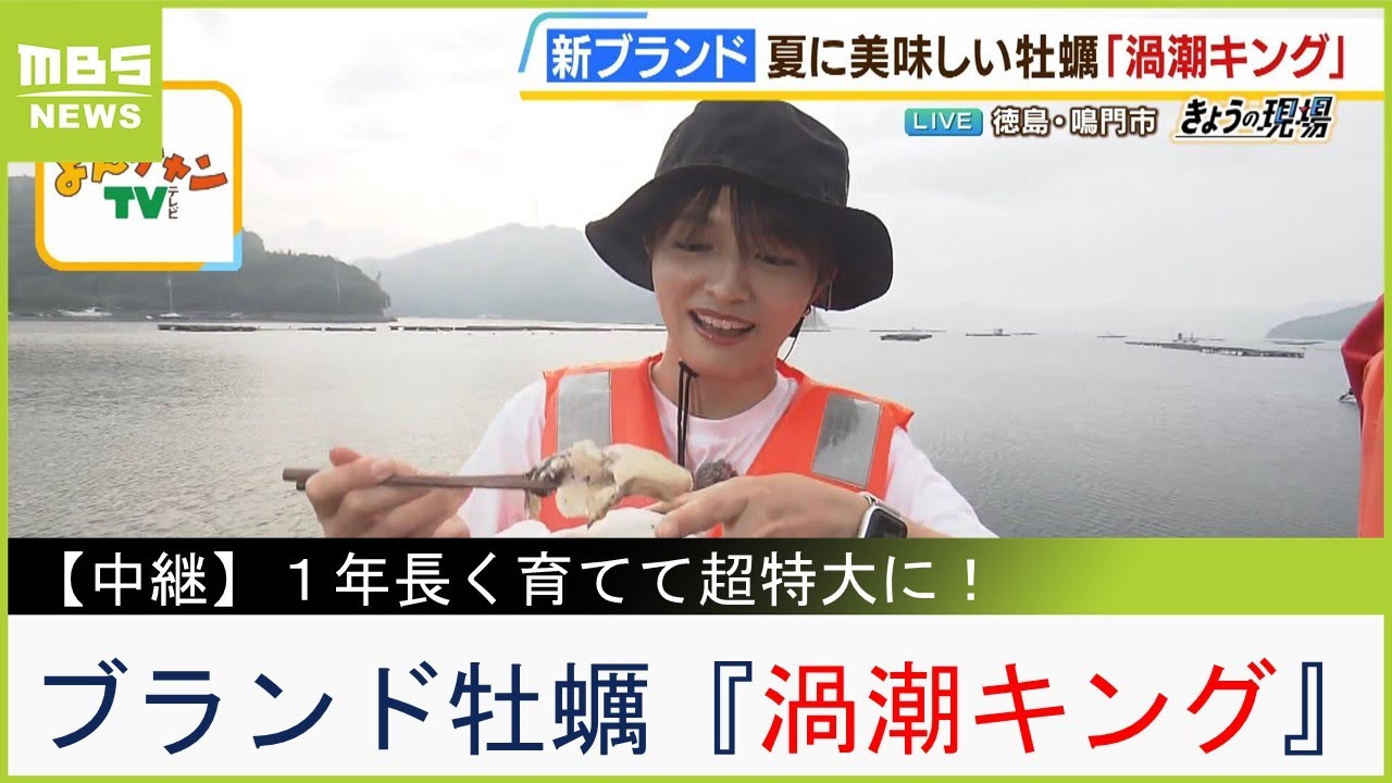 超特大ブランド牡蠣『渦潮キング』　徳島・鳴門の海で１年長く育てた岩牡蠣...「生」も「焼き」も堪能！【現場から生中継】（2023年7月13日）