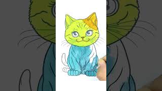 Fun and Easy Cat Coloring Pages for Kids Perfect for Stay at Home Day #coloringpages #art #coloring
