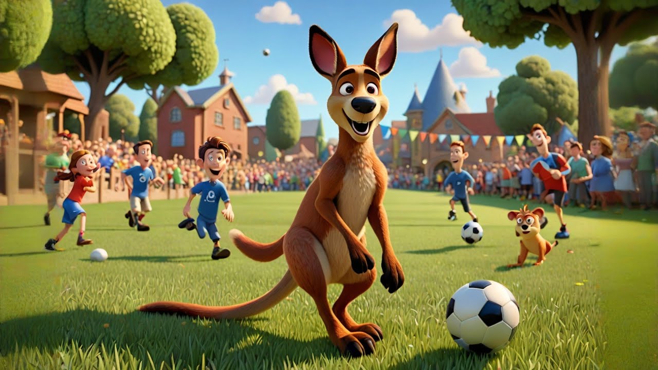 The Kangaroo Who Played Soccer 🦘⚽ | Fun Learning Adventure for Kids | Preschool Educational Video