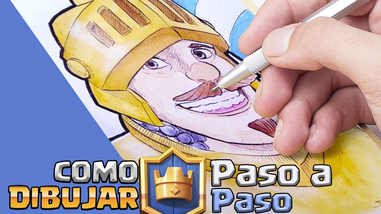 Como Dibujar al PRINCIPE de CLASH ROYALE (PASO A PASO)