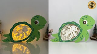 How To Make Paper Cut Turtle Box